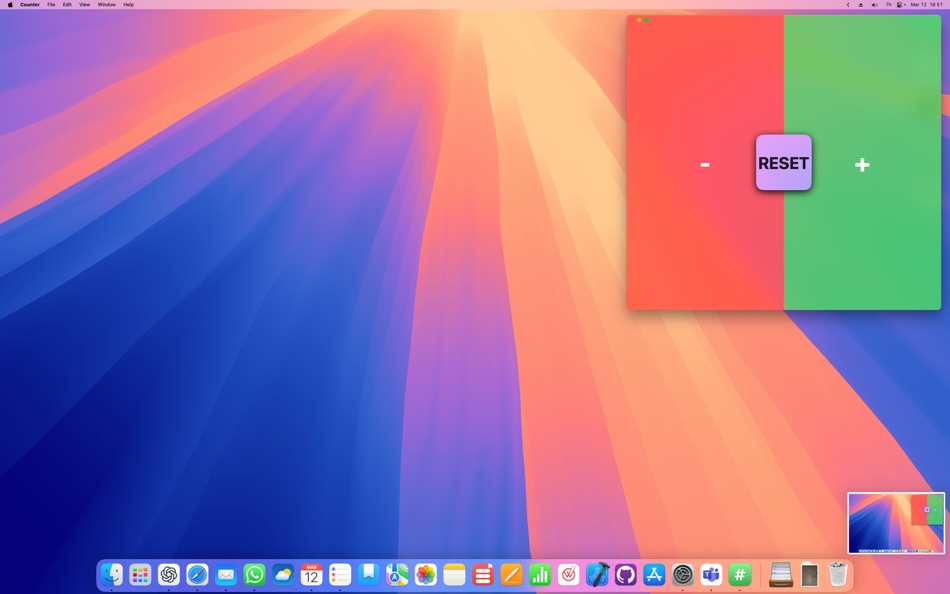 #2. Tap to Count – Tally Counter (macOS) Ved: Stefano Bergamini