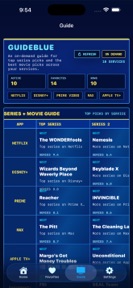 GuideBlue: Streaming Guide screenshot