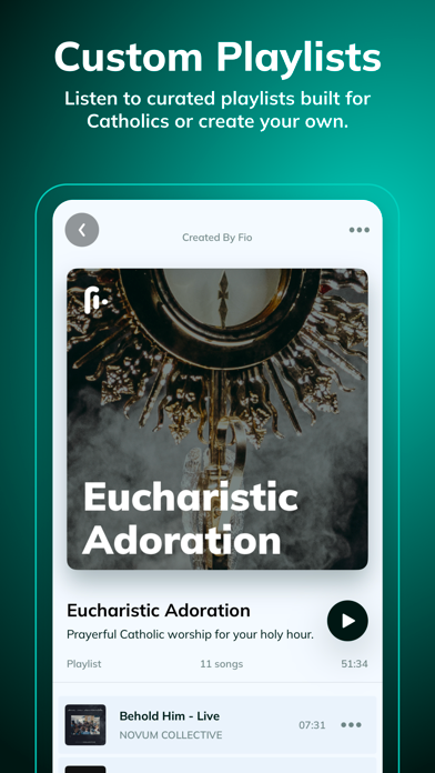 Fio: Catholic Music & Podcasts iPhone screenshot 7 - Music app