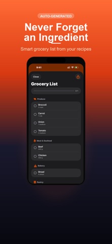 FlavorAI - AI Recipe Assistant iPhone screenshot