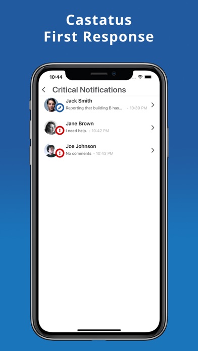 Castatus First Response Screenshot