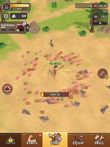 Hunter Evolution : Idle Game iPad screenshot