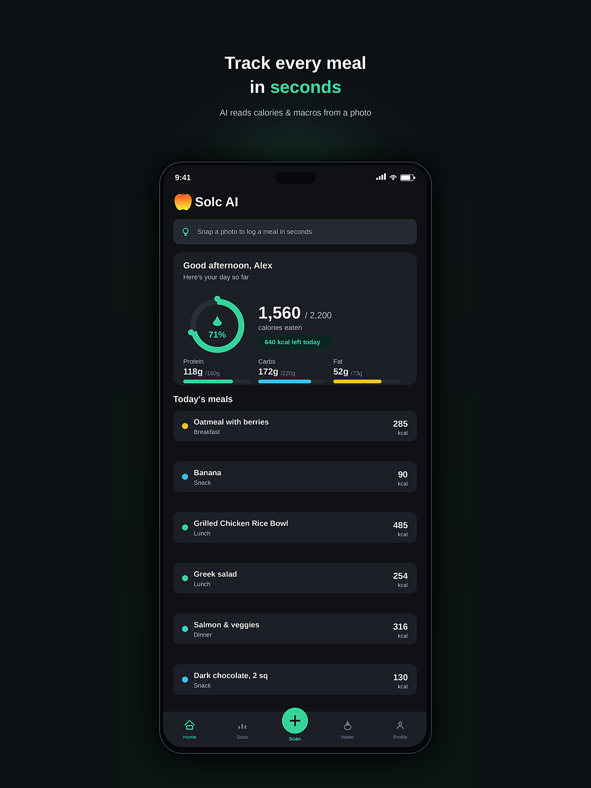 Solc AI - Calorie Tracker screenshot 10