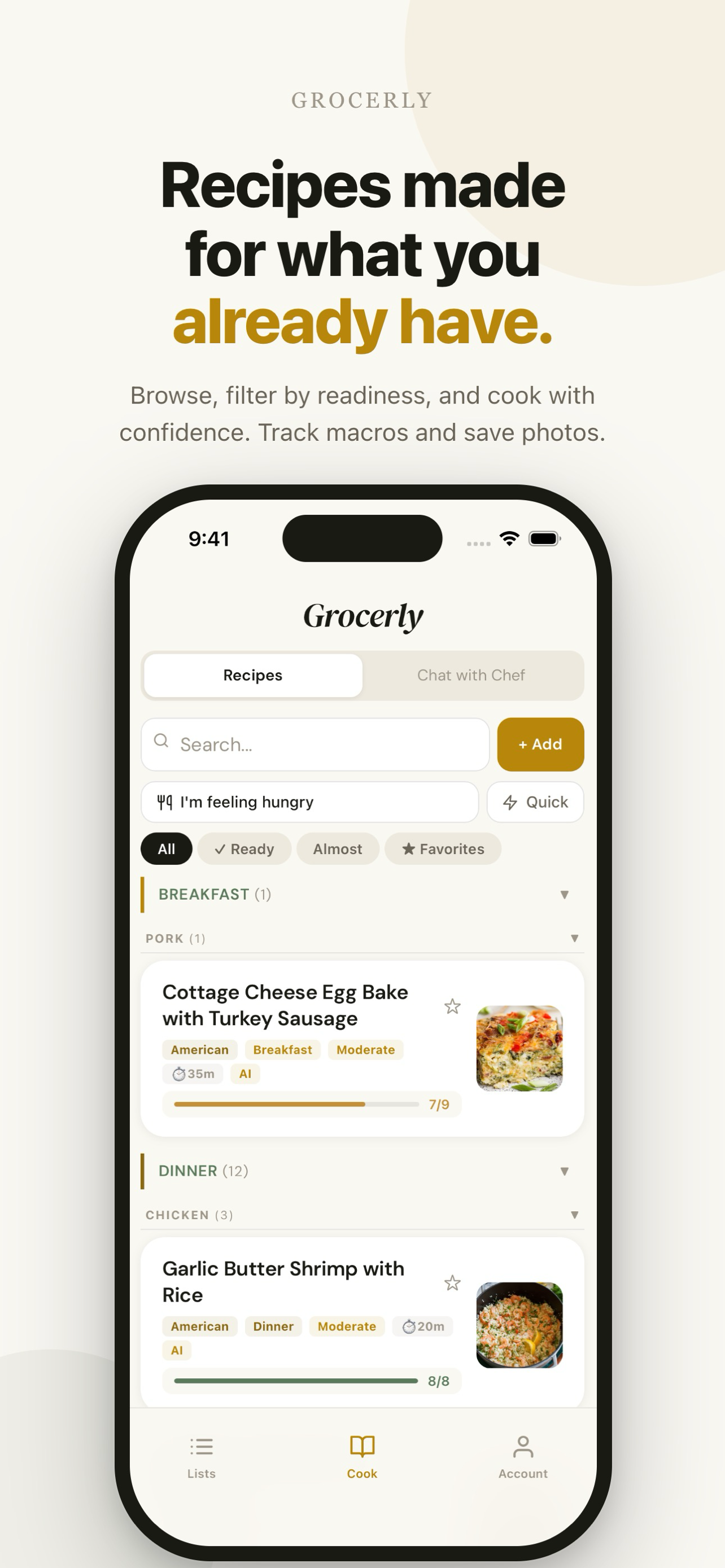 Grocerly: AI Recipe & Grocery screenshot 5