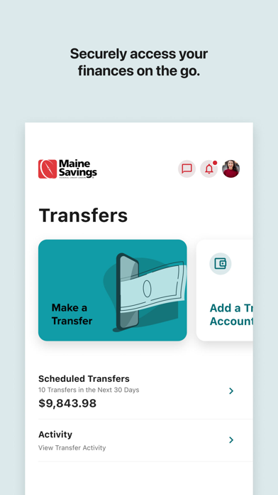 Maine Savings iPhone screenshot 2 - Finance app