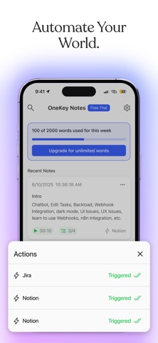 OneKey Notes – AI Voice Notes screenshot