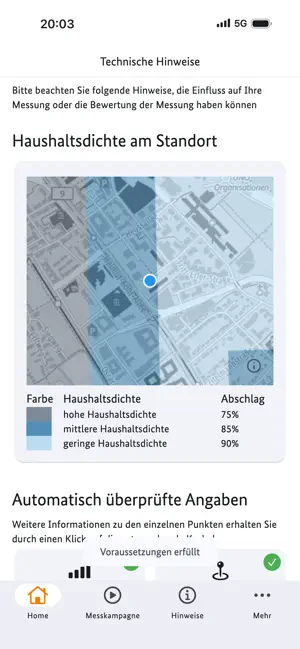 Nachweisverfahren Mobilfunk iPhone screenshot 4