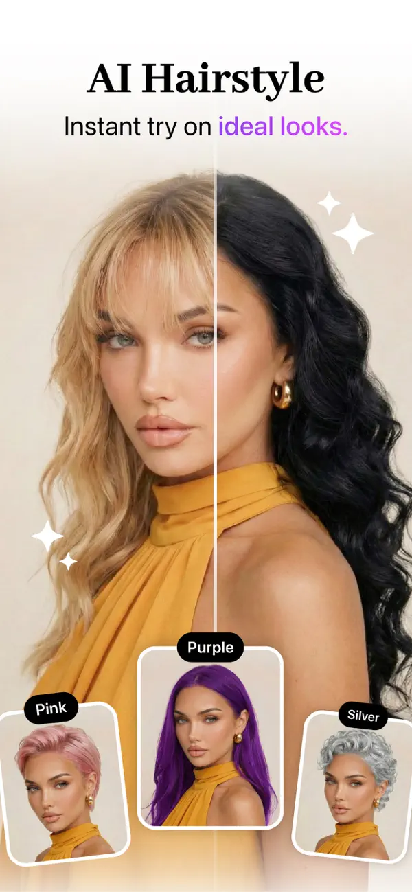 Screenshot #1 pour BeautySnap: Coiffure & Makeup