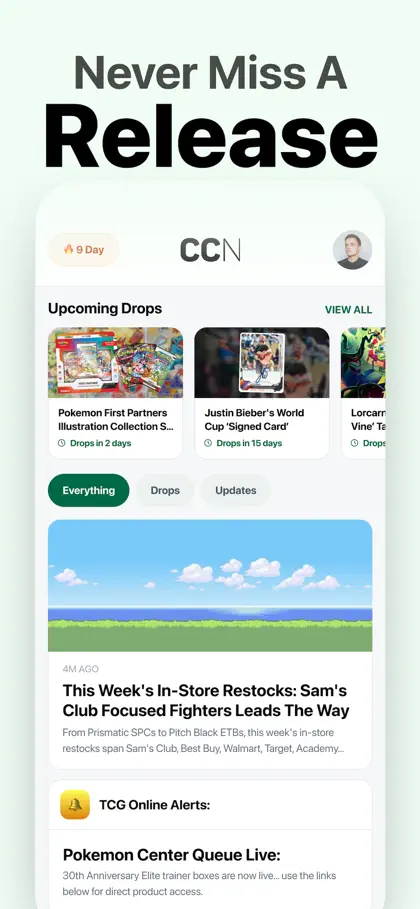 Screenshot 4 di 6 di CCN: TCG & Collectible Alerts