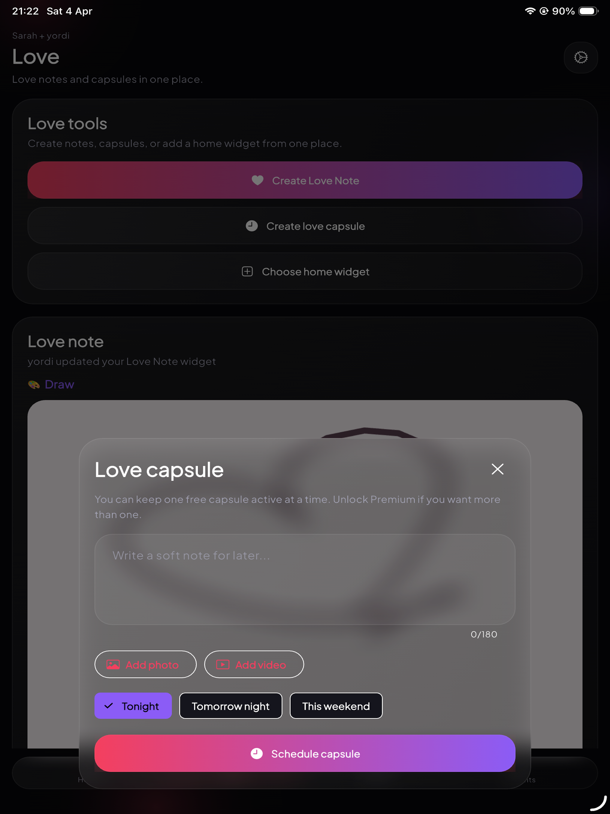 Tappi Couples Love Private App screenshot 13