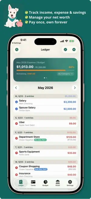Buddinote - Budget Tracker screenshot 1