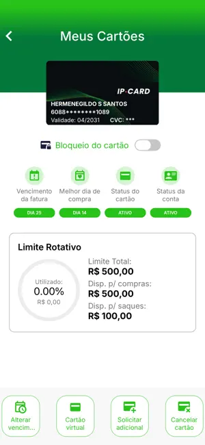 Cartão IP Card screenshot 3