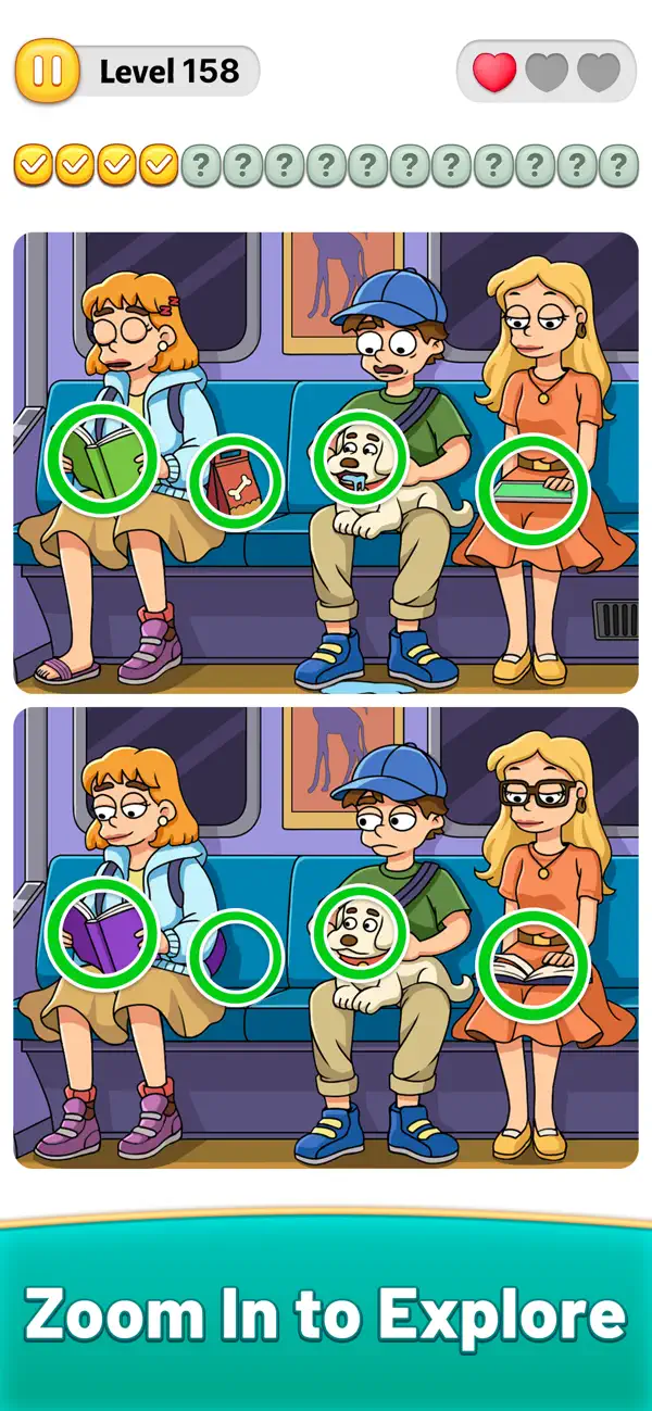 #2. Differences - Find Differences (iOS) Podle: Doodle Mobile Limited