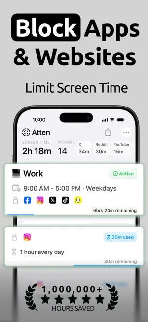 Atten - App Blocker screenshot 1