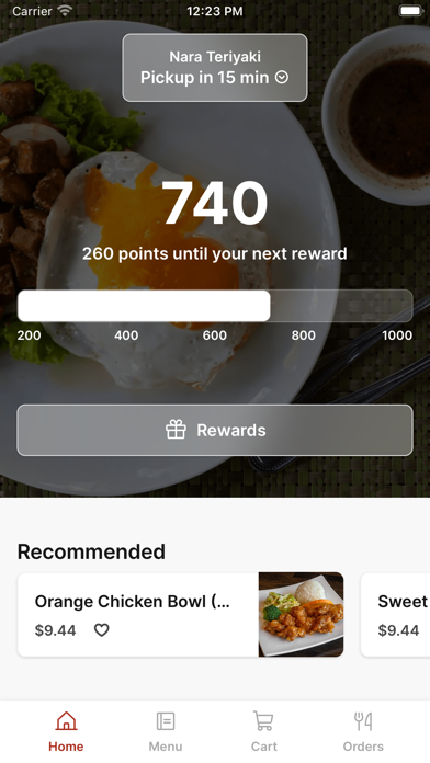 NARA TERIYAKI iPhone screenshot 1 - Food & Drink app