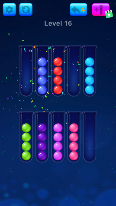 Screenshot #3 pour Ball Sort Color Puzzle Fun