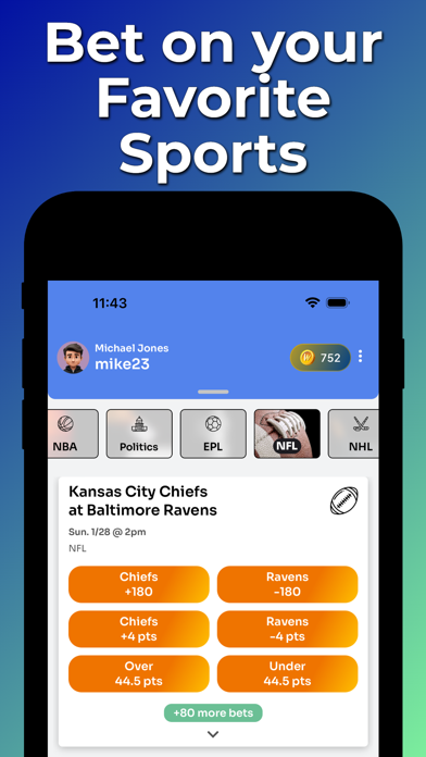 WagerLab - Place & Track Bets Screenshot