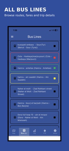 Bus Map Project screenshot