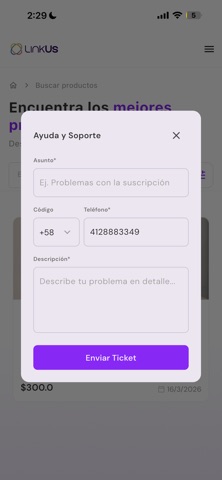 LinkUs - Busca y Conecta Screenshot 2 of 6