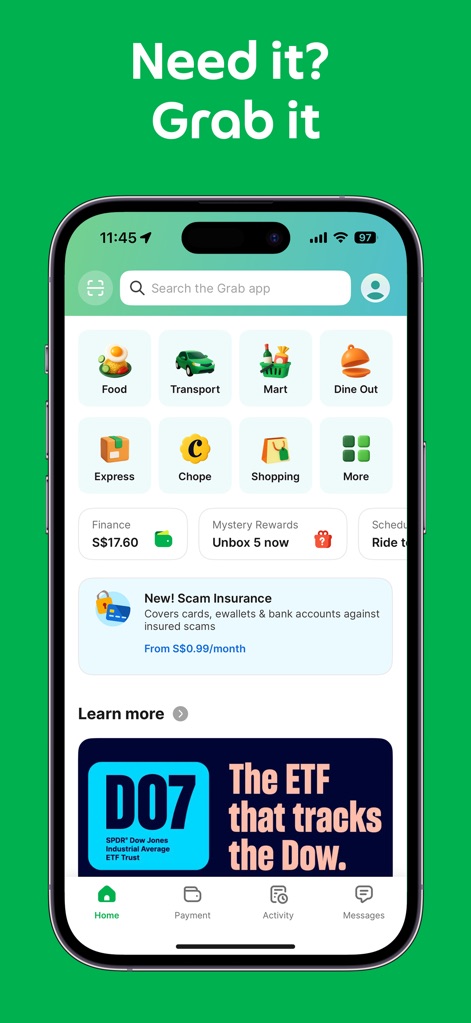 Grab: Taxi Ride, Food Delivery - Intuitive Home Hub