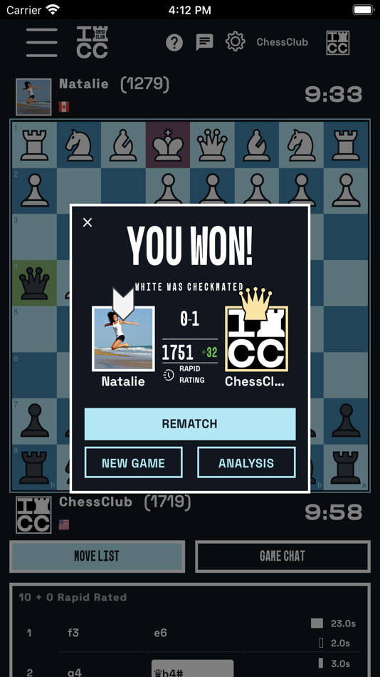 #2. Chess at ICC, play & learn (iOS) 由: Internet Chess Club Inc.