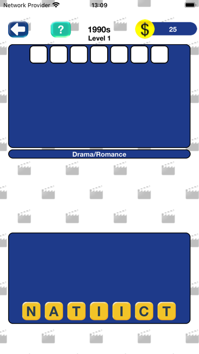 WordFlix - The Movie Word Game Screenshot