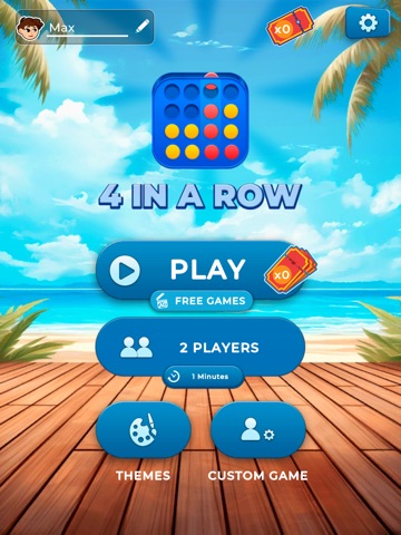 Four in a Row - 2 Player Games iPad screenshot