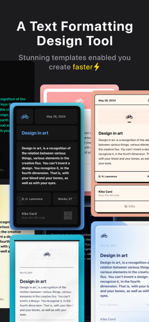 ‎Kiko Card:Text Post & Carousel Screenshot