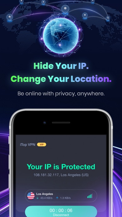 iTop VPN: VPN Fast & Secure screenshot 1