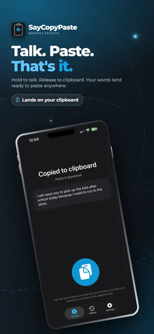 SayCopyPaste - Voice Clipboard screenshot 1