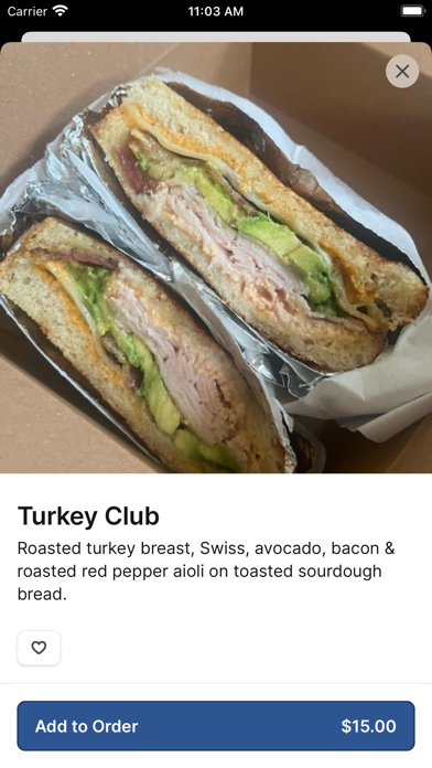 Bilia Eatery iPhone screenshot 4 - Food & Drink app