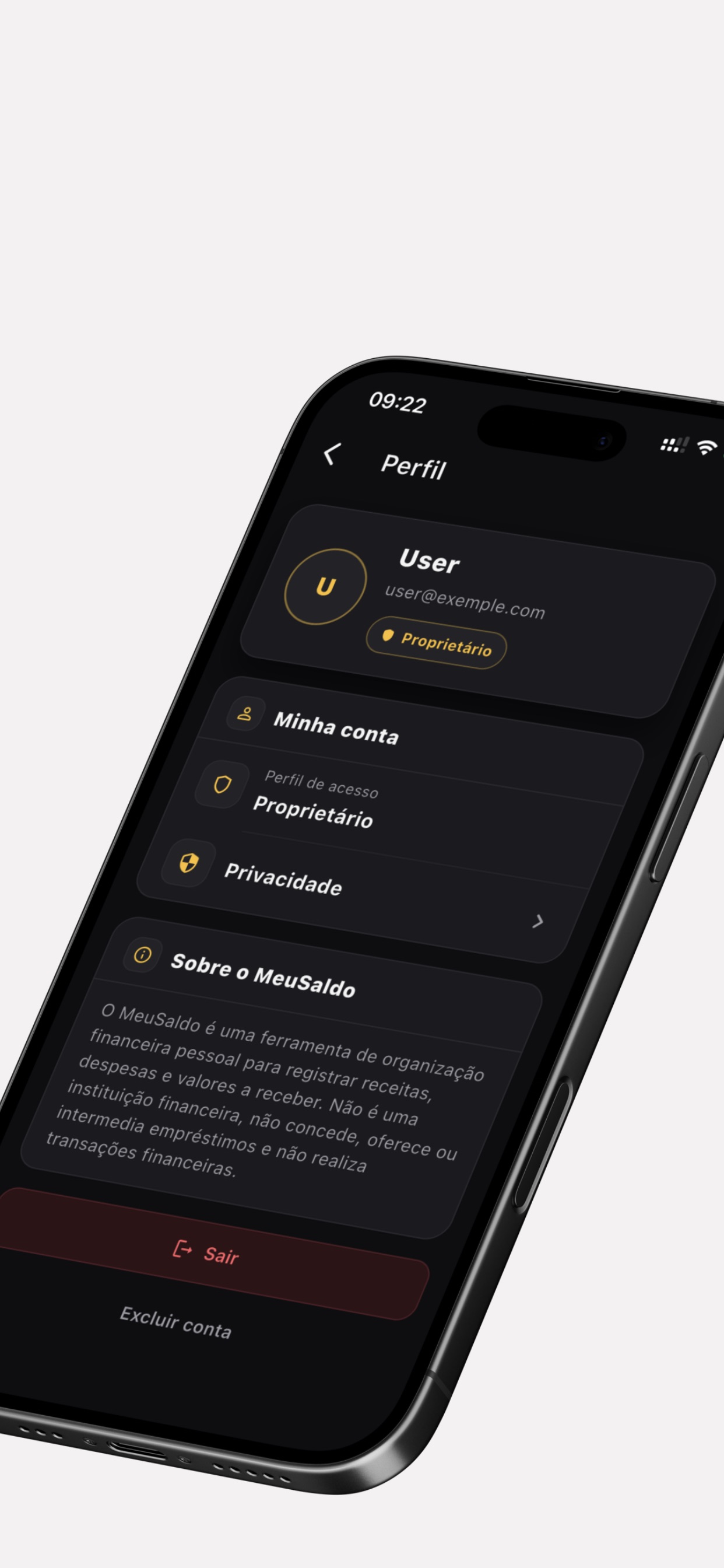 Screenshot 3 of MeuSaldo App