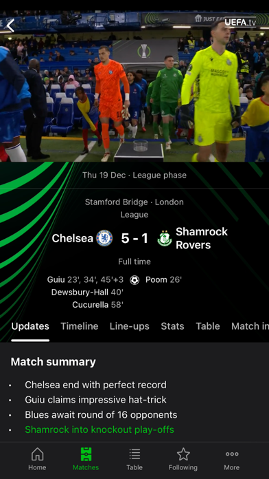 UEFA Conference League Screenshot
