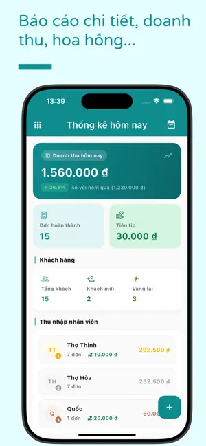 MyTiệm - Quản Lý Tiệm Làm Đẹp screenshot 1