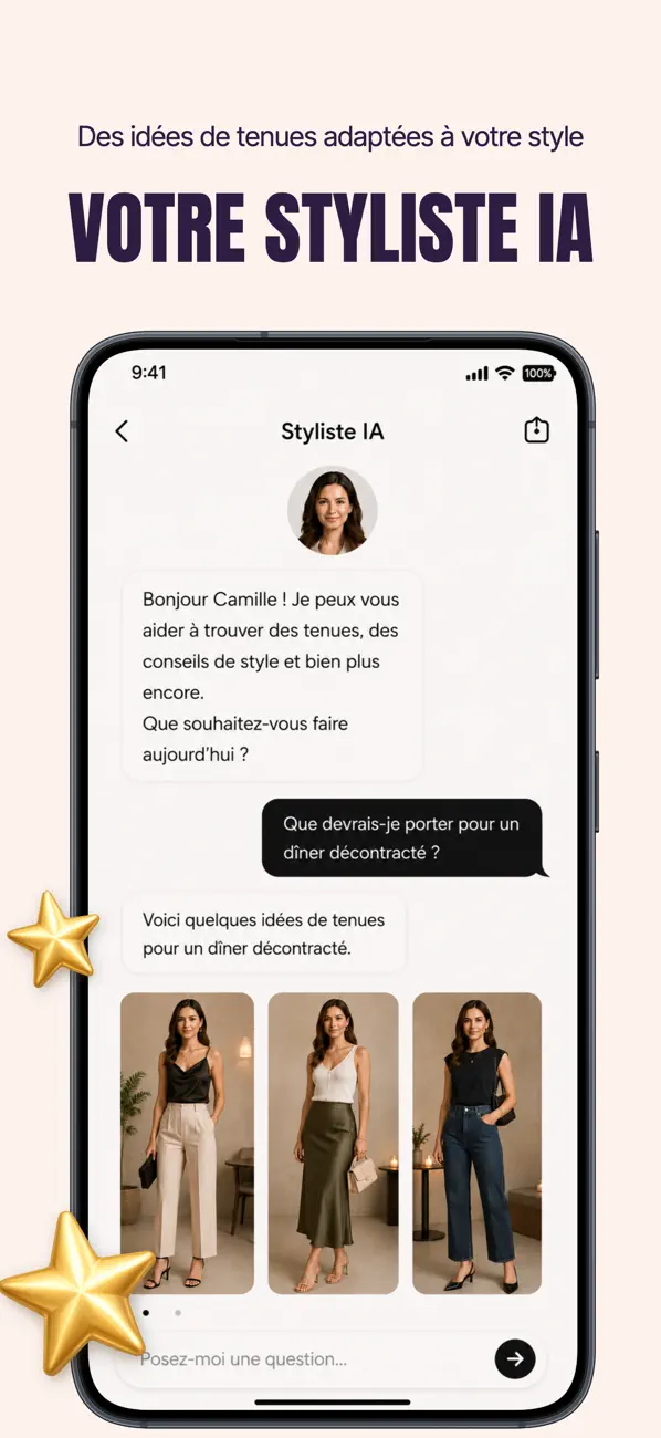 Screenshot #2 pour Dressing IA : Mode et Tenues