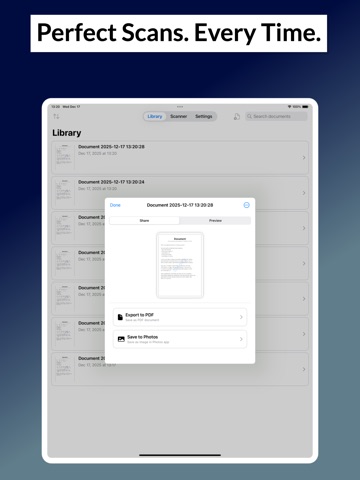 PDF Scanner — Image to PDF iPad screenshot