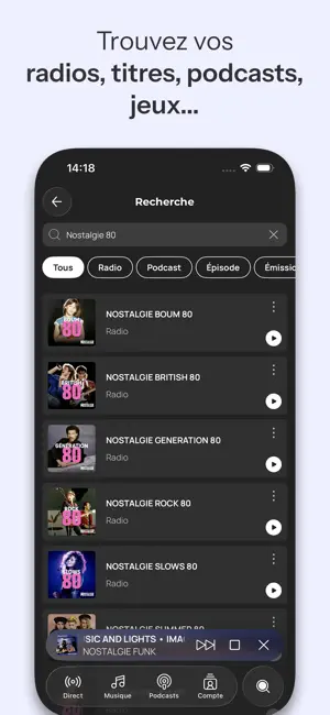 Nostalgie FM, Radio & Podcast iPhone screenshot 4