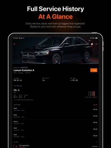 KeepAuto: Car Maintenance iPad screenshot