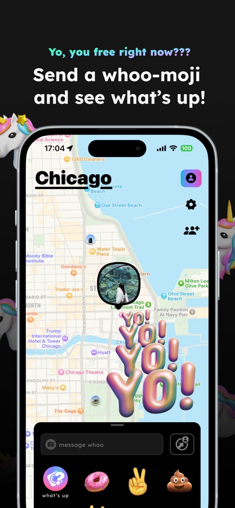 whoo - Meet Your Friends - Interazione Rapida Emoji