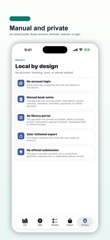 Library Book Return Pad screenshot