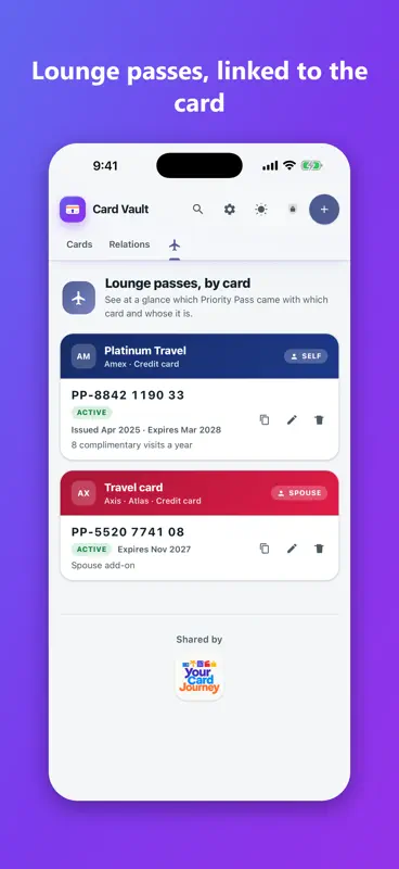 Card Vault by YourCardJourney screenshot 5 of 9