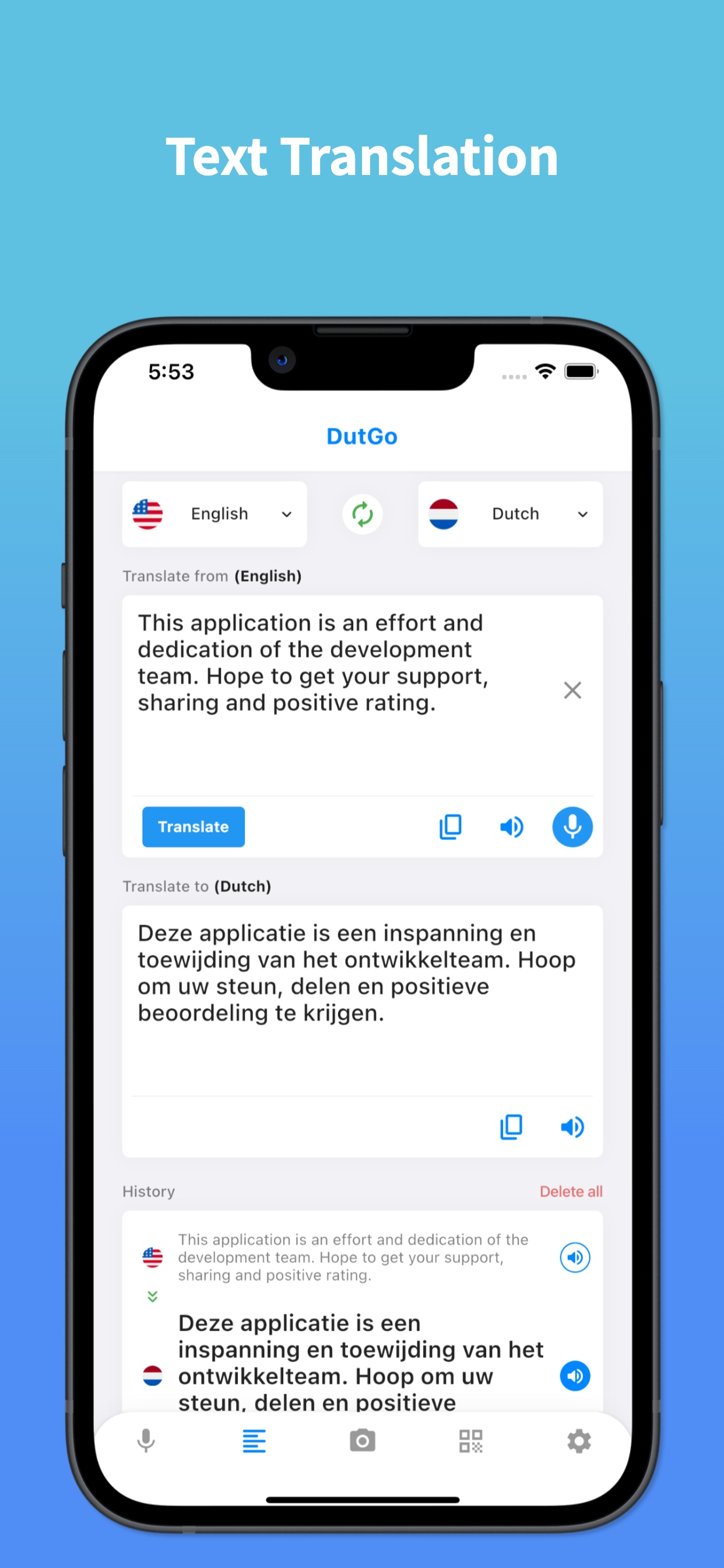 Dutch Translator & Learn +