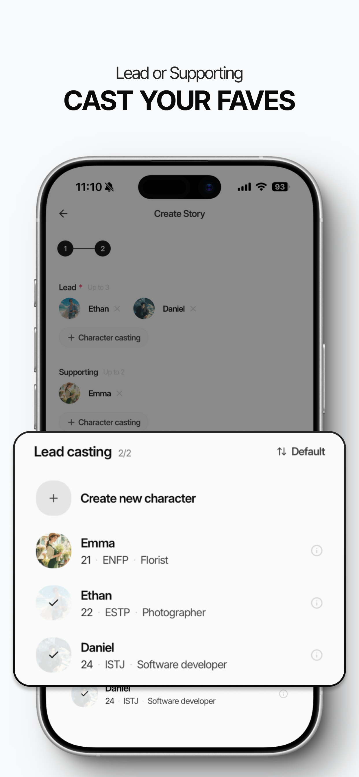 Casto: AI Character Fiction