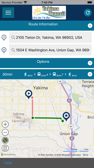 Yakima Transit Screenshot