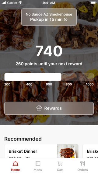 No Sauce AZ Smokehouse app screenshot