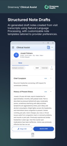 Greenway Clinical Assist iPhone screenshot