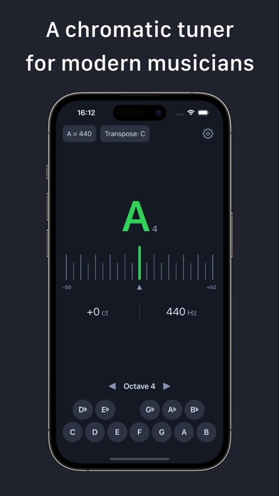 AudioPitch - Chromatic Tuner Screenshot