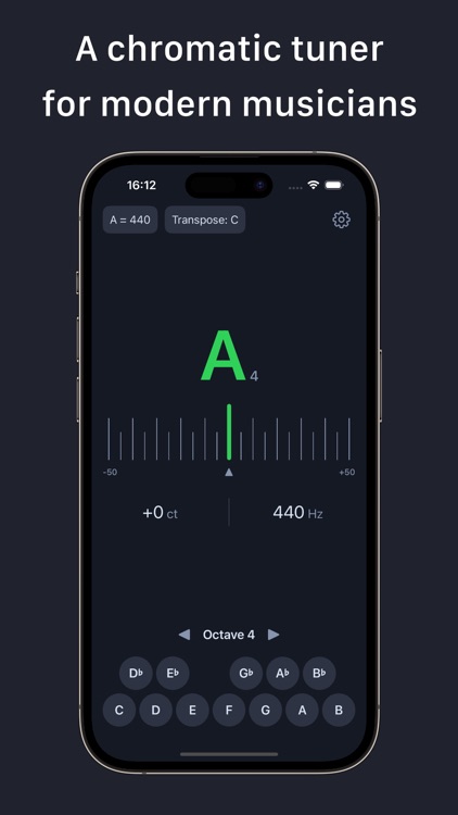 AudioPitch - Chromatic Tuner