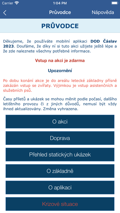 DOD Čáslav 2025 Screenshot