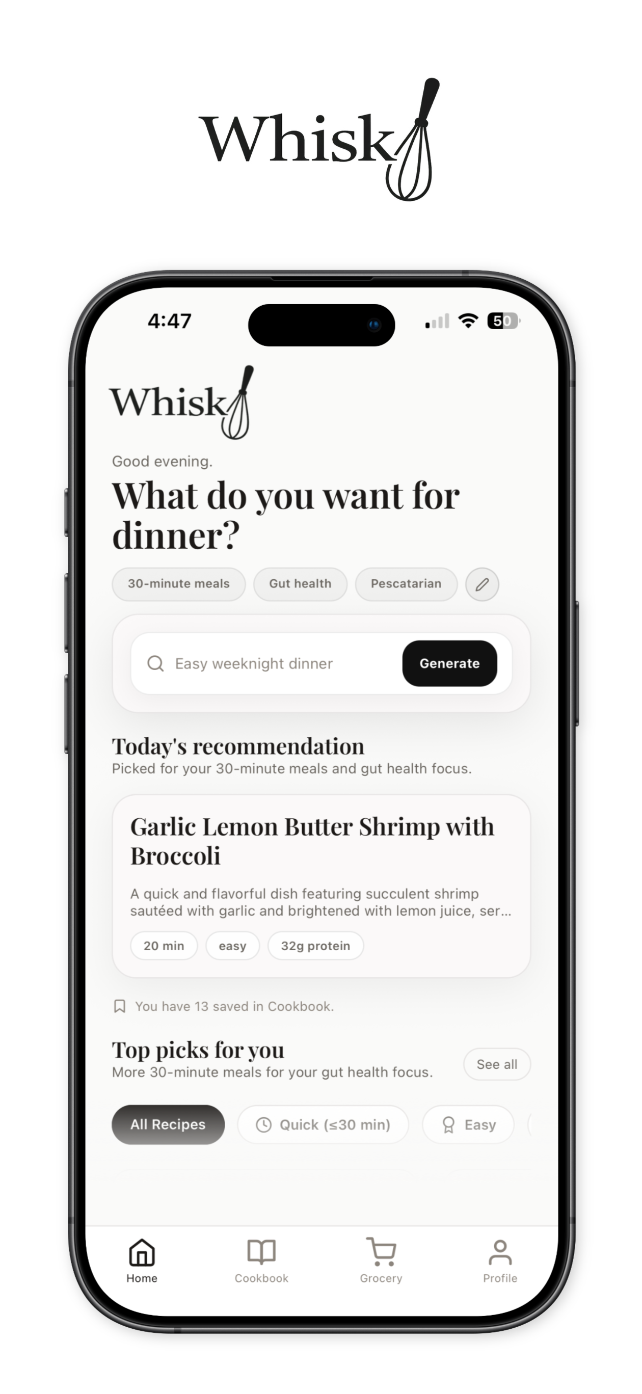 Whisk - AI Meal Planner